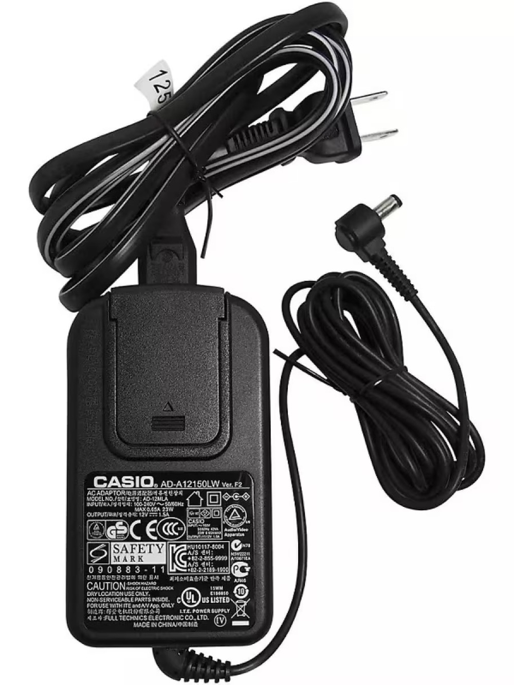 OEM Casio AD-12MLA Power Cable AC Adapter AD-A12150LW VER. F2